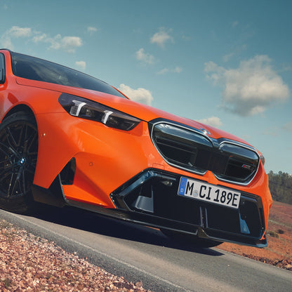 Genuine BMW G90 & G99 M5 M Performance Front Splitter In Gloss Carbon Fibre