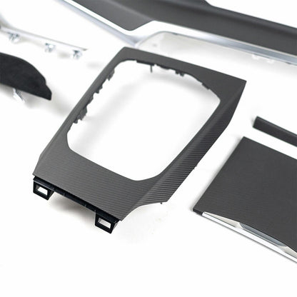 Genuine BMW M Performance G Series LCI Interior Trim Kit In Carbon Fibre & Alcantara (For Vehicles w/ Big Display)