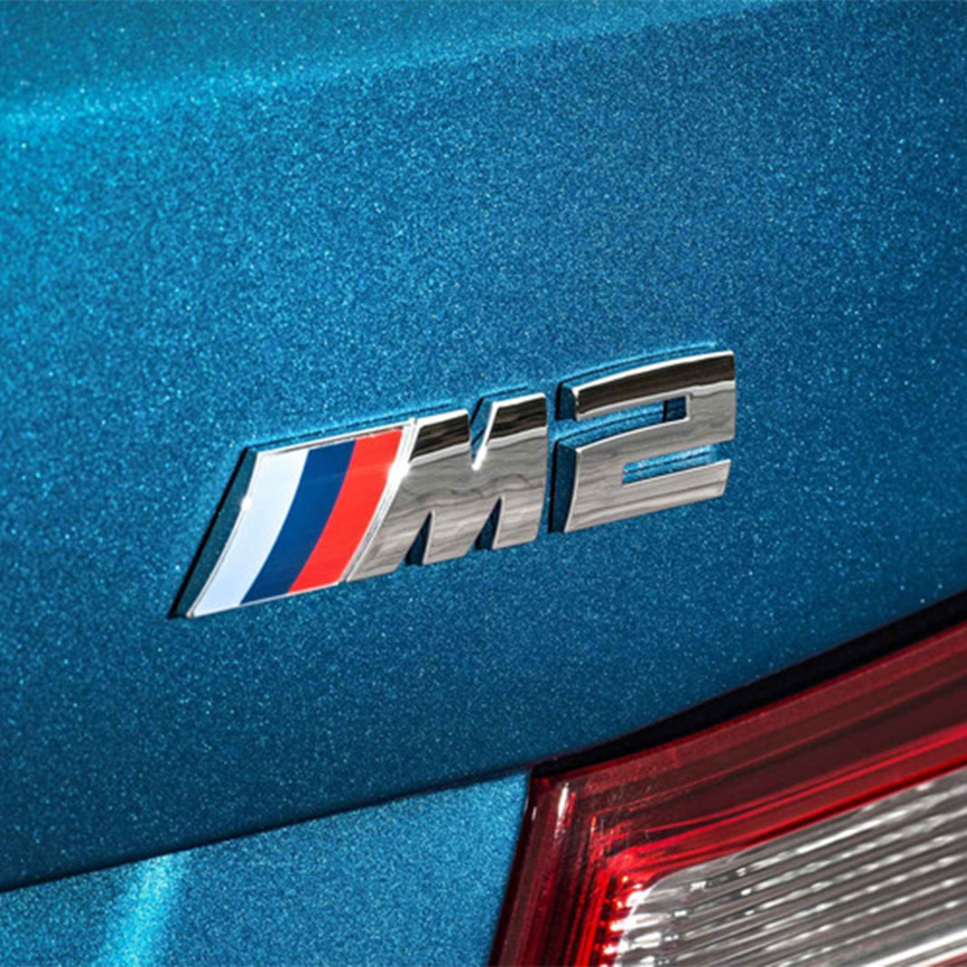 Genuine BMW M2 Replacement Badge In Silver (F87)