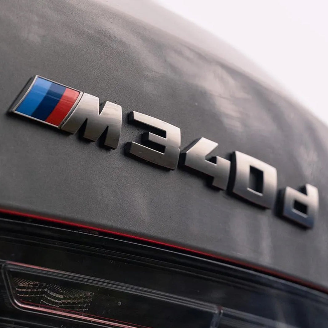 Genuine BMW M340d Replacement Badge In Silver (G20/G21)