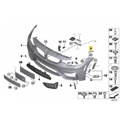 Genuine BMW OEM Fender Support For BMW F80 M3 & F82/F83 M4