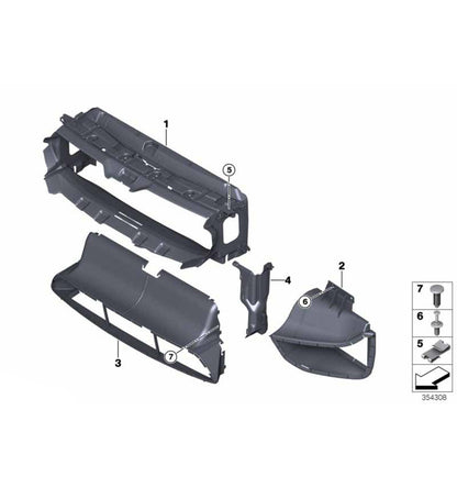 Genuine BMW OEM Front Right Radiator Duct For BMW F80 M3 & F82/F83 M4