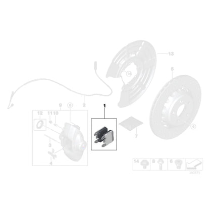 Genuine BMW OEM F8X Rear Brake Pads (F80 M3, F82/F83 M4 & F87 M2)