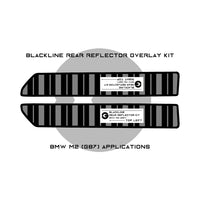 GoldenWrench BLACKLINE Rear Reflector Overlay Kit For BMW G87 M2 (2023+)