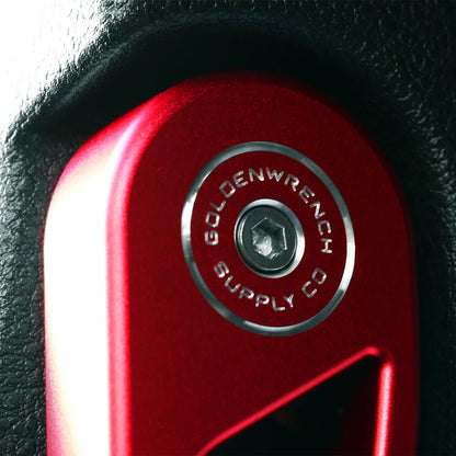 GoldenWrench BMW F Series Bonnet Hood Latch Handle In Red