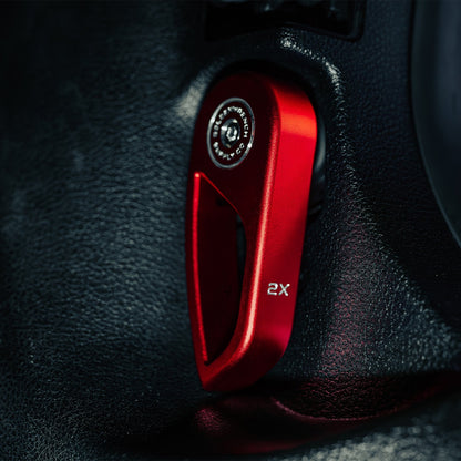 GoldenWrench BMW F Series Bonnet Hood Latch Handle In Red