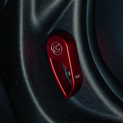 GoldenWrench BMW G8X Series Bonnet Hood Latch Handle In Red
