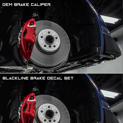 GoldenWrench Toyota GR Supra BLACKLINE Performance Brake Caliper Decal Set (A90 2020+)