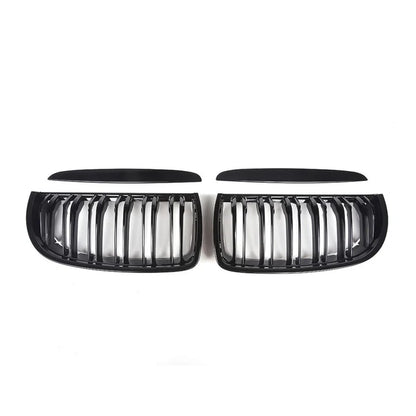 ABS Double Slat Gloss Black Grille for E90 BMW 3 Series Pre-LCI