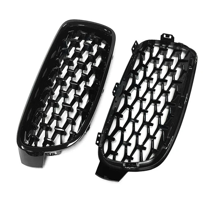 ABS Gloss Black Diamond Style Grille for F30 / F31 / F35 / F32 / F80 / F82 BMW 3 Series 4 Series M3 M4