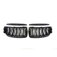 ABS Double Slat Gloss Black Grille for E90 BMW 3 Series Pre-LCI