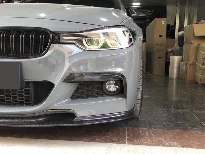 Carbon Fiber Front Bumper Vent Lip for F30 BMW 3 Series
