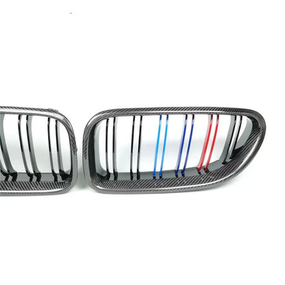 M Color Carbon Fiber Double Slat Grille for F06 / F12 / F13 BMW 6 Series / M6