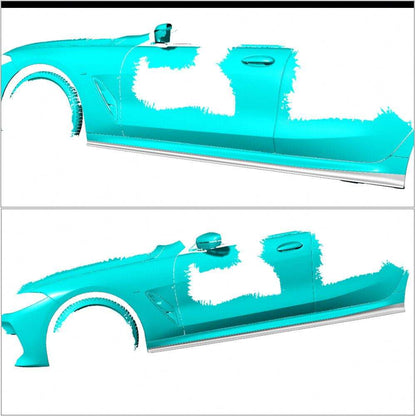 Prepreg Carbon Fiber M850i Side Skirts Extension for BMW 8 Series G16 Msport F93 M8 2018 2022 4-door Sedan