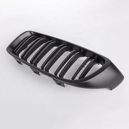 Gloss Black Double Slat Replacement Kidney Grille for F32 / F33 / F36 / F80 / F82 BMW 4 Series M3 M4