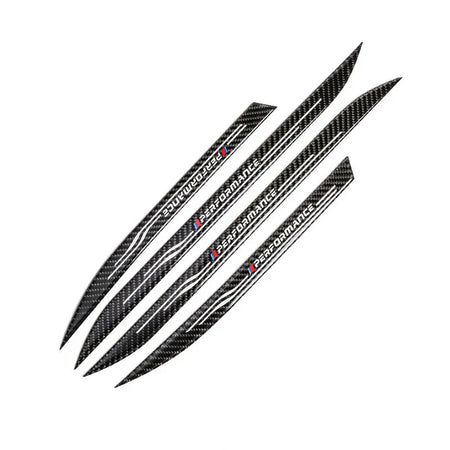 Carbon Fiber Style Door Sill Scuff Plates Trim For F10 5 Series BMW