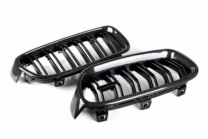 Carbon Fiber Double Slat Grille for F30 / F31 / F35 / F32 / F80 / F82 BMW 3 Series 4 Series M3 M4