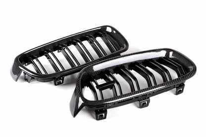 Carbon Fiber Double Slat Grille for F30 / F31 / F35 / F32 / F80 / F82 BMW 3 Series 4 Series M3 M4