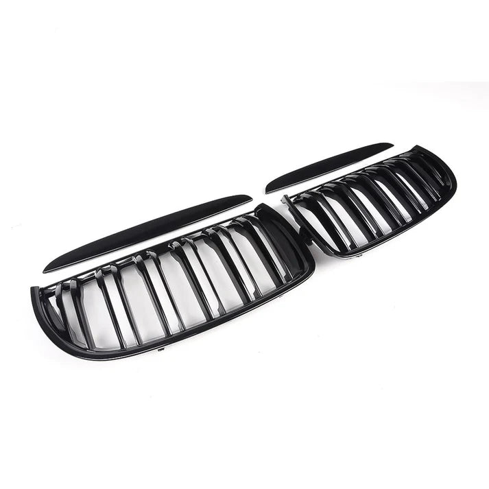 ABS Double Slat Gloss Black Grille for E90 BMW 3 Series Pre-LCI