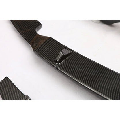 4 Piece M Style Carbon Fiber Style ABS Plastic Front Lip for F30 3 Series