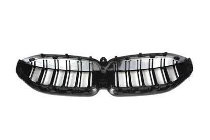Carbon Fiber Double Slat Front Grille For G20 / G28 BMW 3 Series 330i M340i