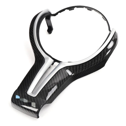 Carbon Fiber Steering Wheel Cover Trim for F10 / F12 / F87 / F80 / F82 / M2 M3 M4 M5 M6 BMW