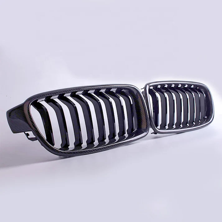 Carbon Fiber Single Slat Grille for F30 / F31 / F35 / F32 / F80 / F82 BMW 3 Series 4 Series M3 M4