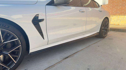 Prepreg Carbon Fiber M850i Side Skirts Extension for BMW 8 Series G16 Msport F93 M8 2018 2022 4-door Sedan