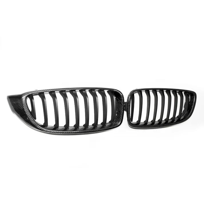 Carbon Fiber Single Slat Front Grille for F32 / F33 / F36 / F80 / F82 BMW 4 Series M3 M4