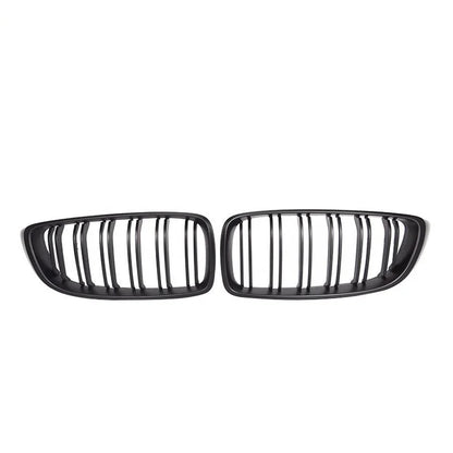 Gloss Black Double Slat Replacement Kidney Grille for F32 / F33 / F36 / F80 / F82 BMW 4 Series M3 M4