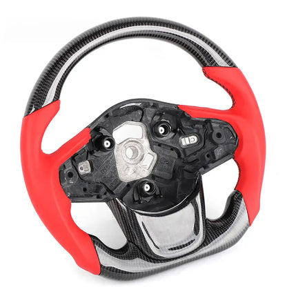 Custom Carbon Fiber LED Steering Wheel for A90 Toyota Supra MK5