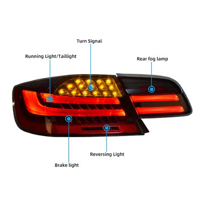 LCI Dynamic Turn Signal LED Tail Lights for E92 BMW M3 3 Series