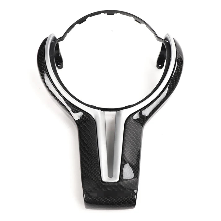 Carbon Fiber Steering Wheel Cover Trim for F10 / F12 / F87 / F80 / F82 / M2 M3 M4 M5 M6 BMW