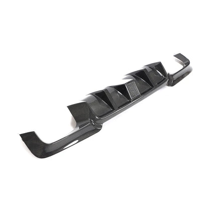 Carbon Fiber LED Brake Light Rear Diffuser for F10 / F18 BMW M5 528i 530i 535i 550i w/ M Sport Bumper