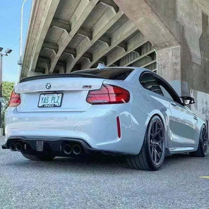 Vorsteiner Style Carbon Fiber Rear Diffuser for F87 /w LED Brake Light BMW M2