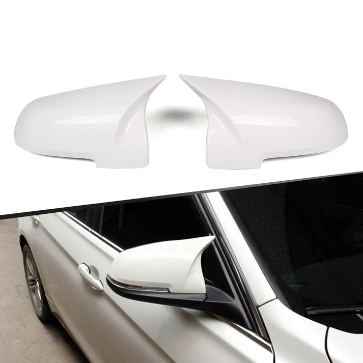 ABS Gloss White MP Style Mirror Caps for F22 / F30 / F32 BMW 2 3 4 Series