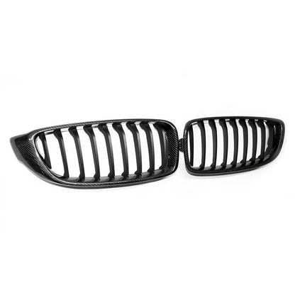 Carbon Fiber Single Slat Front Grille for F32 / F33 / F36 / F80 / F82 BMW 4 Series M3 M4