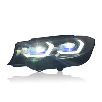 Dual Color Changing Yellow / White M3 Style Laser Headlights for G20 Pre LCI 2019-2022