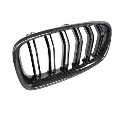 Carbon Fiber Double Slat Grille for F30 / F31 / F35 / F32 / F80 / F82 BMW 3 Series 4 Series M3 M4