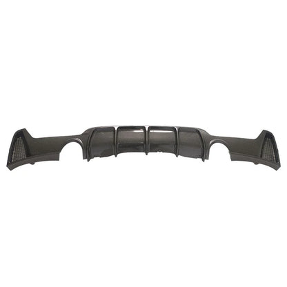 M Performance Carbon Fiber Style ABS Plastic Rear Diffuser for F32 BMW 4 Series