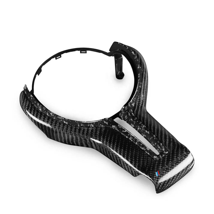 Forged Carbon Fiber Steering Cover Trim for F10 F12 F80 F82 M3 M4 M5 X6M BMW