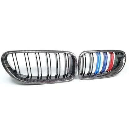 M Color Carbon Fiber Double Slat Grille for F06 / F12 / F13 BMW 6 Series / M6