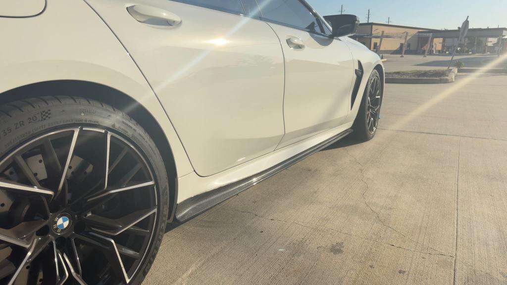 Prepreg Carbon Fiber M850i Side Skirts Extension for BMW 8 Series G16 Msport F93 M8 2018 2022 4-door Sedan