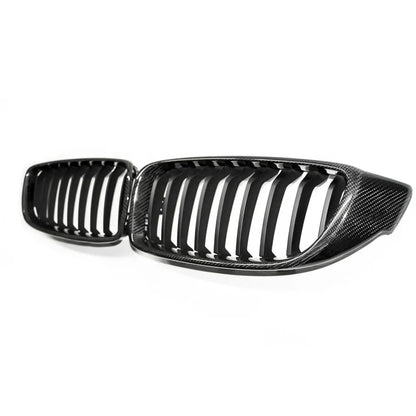 Carbon Fiber Single Slat Front Grille for F32 / F33 / F36 / F80 / F82 BMW 4 Series M3 M4