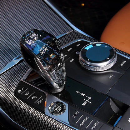 3-Piece Crystal Gear Shift Knob / iDrive Controller / Start Button Interior Trim for G20 / G28 / G22 / G30 / G42 / G Chassis 2020+ BMW 3 series 4 series