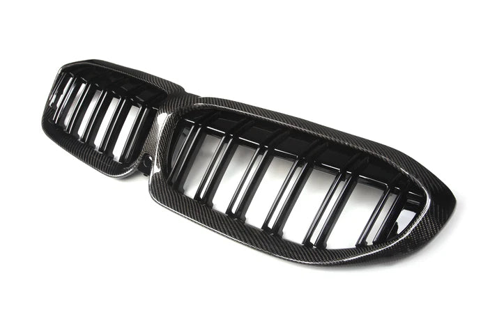 Carbon Fiber Double Slat Front Grille For G20 / G28 BMW 3 Series 330i M340i