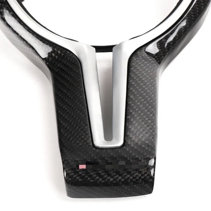 Carbon Fiber Steering Wheel Cover Trim for F10 / F12 / F87 / F80 / F82 / M2 M3 M4 M5 M6 BMW