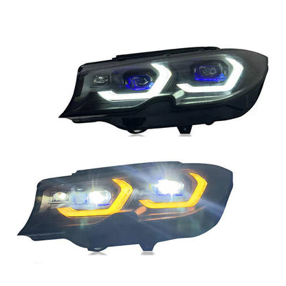 Dual Color Changing Yellow / White M3 Style Laser Headlights for G20 Pre LCI 2019-2022