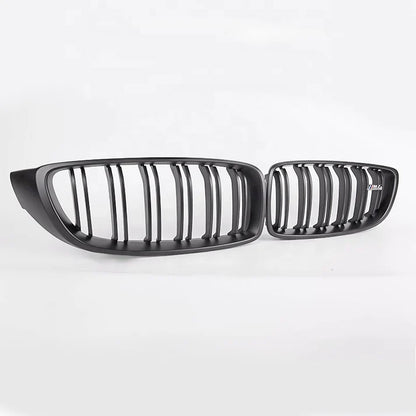 Gloss Black Double Slat Replacement Kidney Grille for F32 / F33 / F36 / F80 / F82 BMW 4 Series M3 M4