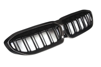 Carbon Fiber Double Slat Front Grille For G20 / G28 BMW 3 Series 330i M340i